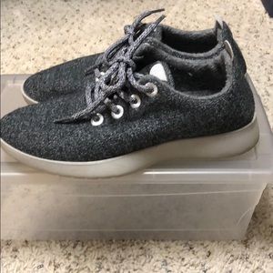 Gray Allbirds sneakers